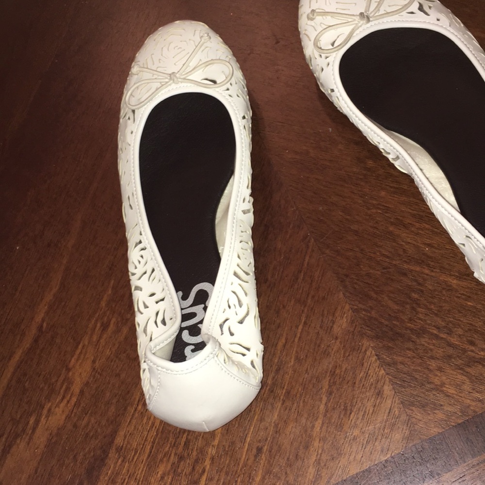 White sandals